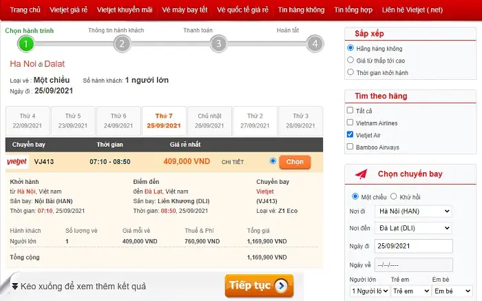 Hướng Dẫn Cách Đặt Vé Máy Bay Vietjet Online
