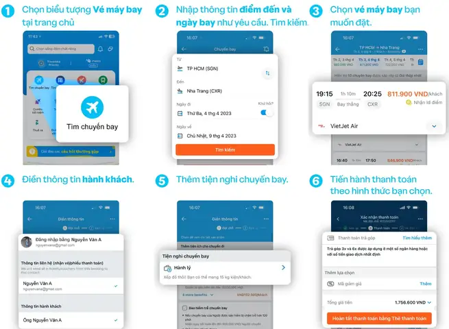 Các Bước Đặt Vé Máy Bay Hải Phòng Vinh Giá Rẻ Trên Traveloka