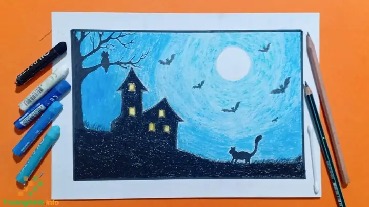 Cách Vẽ Tranh Đề Tài Lễ Hội Halloween Đơn Giản, Đẹp