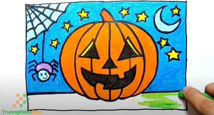 Cách Vẽ Tranh Đề Tài Lễ Hội Halloween Đơn Giản, Đẹp