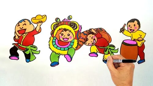 Top Các Mẫu Tranh Vẽ Lễ Hội Ngày Tết Tại Việt Nam