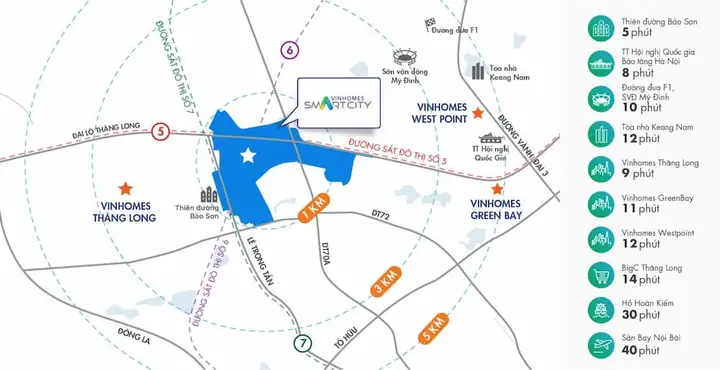 Liên Kết Vùng Thuận Tiện Vinhomes Smart City Tây Mỗ