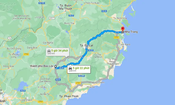 Bảo Lộc Đi Nha Trang Mất Bao Lâu Nếu Di Chuyển Bằng Xe Khách? Bảo Lộc Đi Nha Trang Mất Bao Lâu Nếu Di Chuyển Bằng Xe Khách?