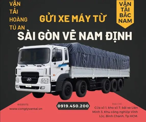 Gửi Xe Máy Từ Sài Gòn Về Nam Định Của Vận Tải Hoàng Tú An