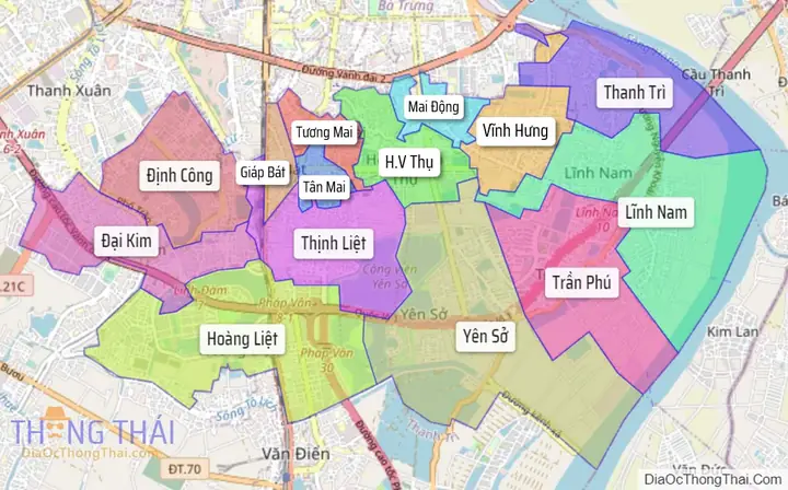 Tổng Hợp File Ảnh Bản Đồ Hành Chính Quận Hoàng Mai – Tp Hà Nội