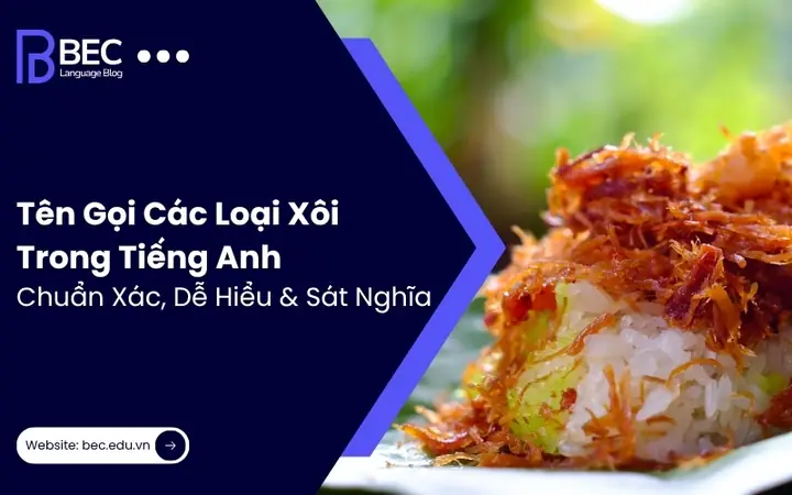 Giải Mã Tên Gọi Các Loại Xôi Trong Tiếng Anh Chuẩn Xác Nhất