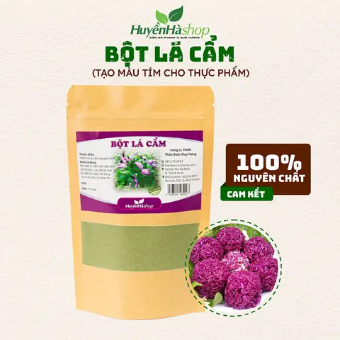 Bán Bột Lá Cẩm (tím, Đỏ) Khô Nguyên Chất 100% Lên Màu Đẹp