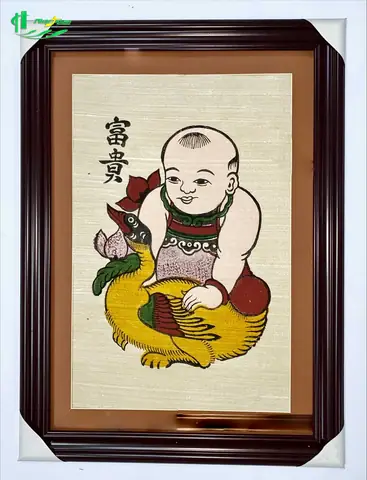Khám Phá Ý Nghĩa Của Bức Tranh Phú Quý Đông Hồ – Đứa Trẻ Ôm Vịt