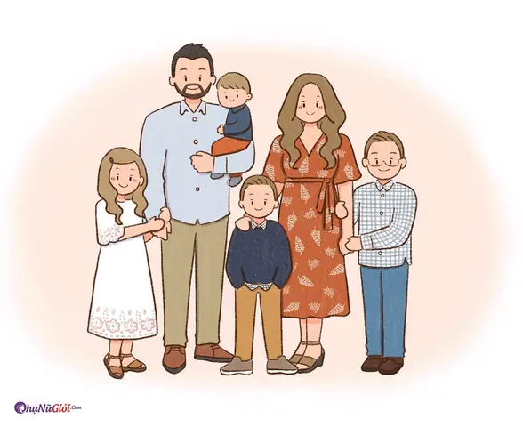 Bạn Có Thể Tìm Thấy Ở Đâu Các Mẫu Ảnh Hoạt Hình Về Gia Đình 6 Người?