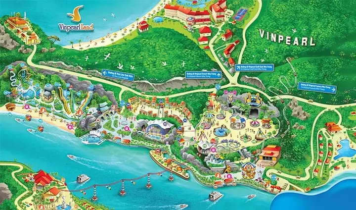 Hình Ảnh Cho Bản Đồ Khu Vui Chơi Vinpearl Nha Trang: