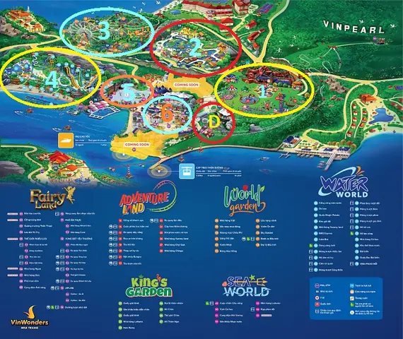 Bản Đồ Khu Vui Chơi Vinpearl Nha Trang Như Thế Nào?