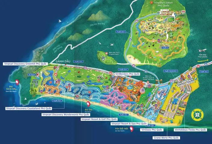 Hình Ảnh Cho Bản Đồ Khu Vui Chơi Vinpearl Nha Trang: