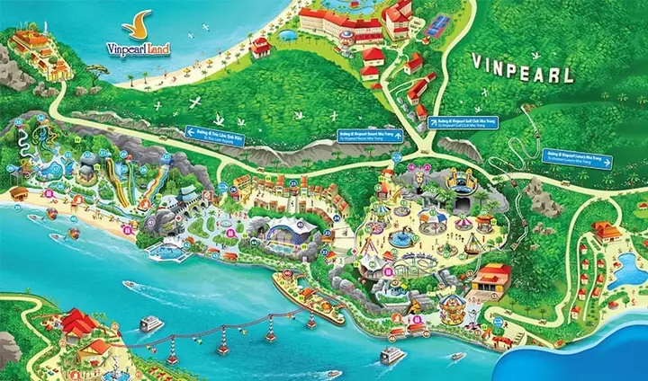 Hình Ảnh Cho Bản Đồ Khu Vui Chơi Vinpearl Nha Trang: