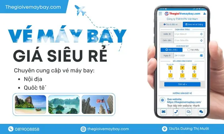 Đặt Vé Máy Bay Vietjet Air Giá Rẻ Tại Thegioivemaybay.com