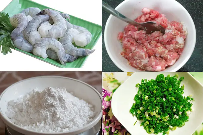 Nguyên Liệu Chuẩn Bị Cho Món Bánh Bột Lọc Huế