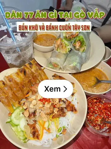 Quán Bánh Cuốn & Bún Thịt Nướng Bình Định Ngon Tại Gò Vấp