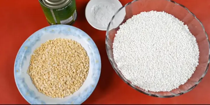 Nguyên Liệu Chính Nấu Cơm Nếp Đậu Xanh