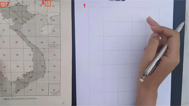 Kẻ Khung Ô Vuông Bản Đồ Kẻ Khung Ô Vuông Bản Đồ