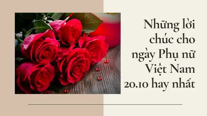 Lời Chúc 20/10 Cho Vợ, Người Yêungọt Ngào