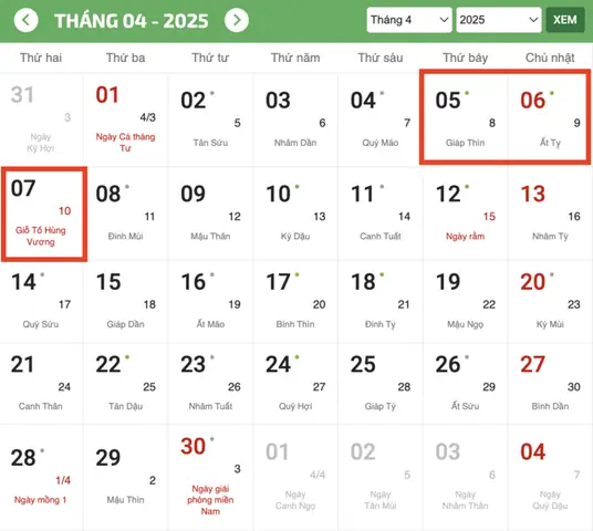 Giỗ Tổ Hùng Vương 2025 Được Nghỉ Mấy Ngày?