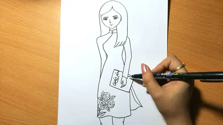 Hình Ảnh Cho Hình Vẽ Cô Giáo Mặc Áo Dài: