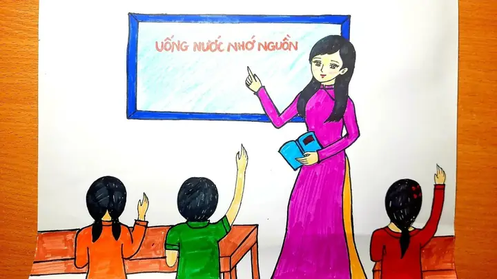 Hình Ảnh Cho Hình Vẽ Cô Giáo Mặc Áo Dài: