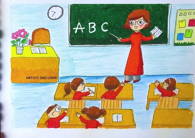 Hình Ảnh Vẽ Cô Giáo Mầm Non Thú Vị Hình Ảnh Vẽ Cô Giáo Mầm Non Thú Vị
