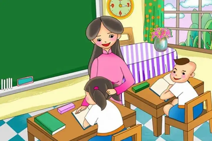 Tranh Vẽ Cô Giáo Và Học Sinh Mầm Non Đặc Sắc Tranh Vẽ Cô Giáo Và Học Sinh Mầm Non Đặc Sắc