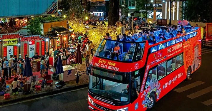 Ho Chi Minh City: Late-night Open-top Bus Tour | Getyourguide