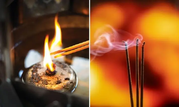 Bước 4: Thắp Hương