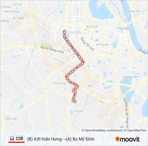 Hình Ảnh Cho Bản Đồ Lộ Trình Xe Bus 103 Hà Nội:
