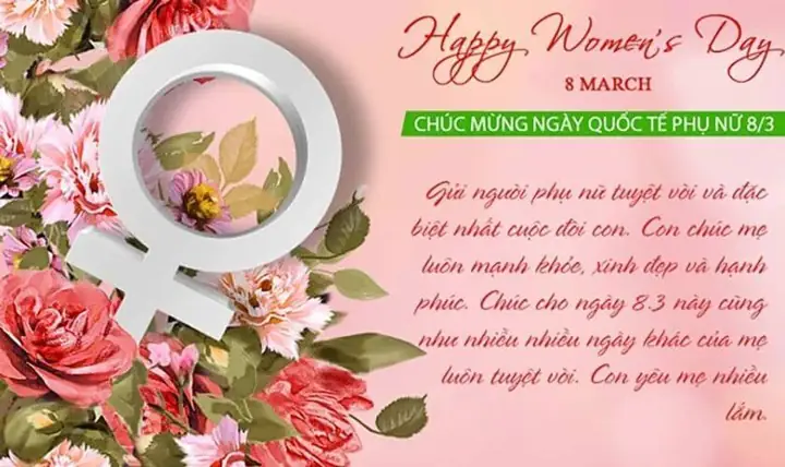 Hình Ảnh Lời Chúc 8/3 Cho Mẹ 2025 Ý Nghĩa