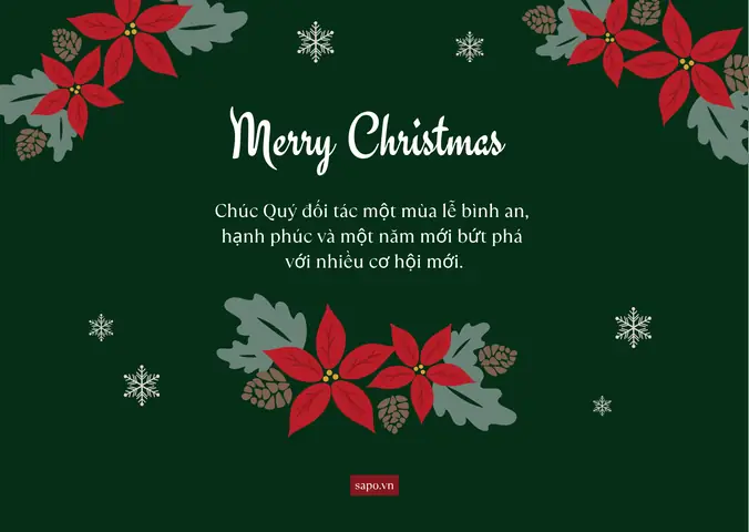 Chúc Mừng Giáng Sinh Khách Hàng Ngắn Gọn