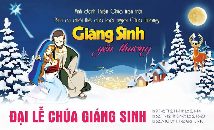 Mẫu Thiệp Giáng Sinh Công Giáo Đẹp Mẫu Thiệp Giáng Sinh Công Giáo Đẹp