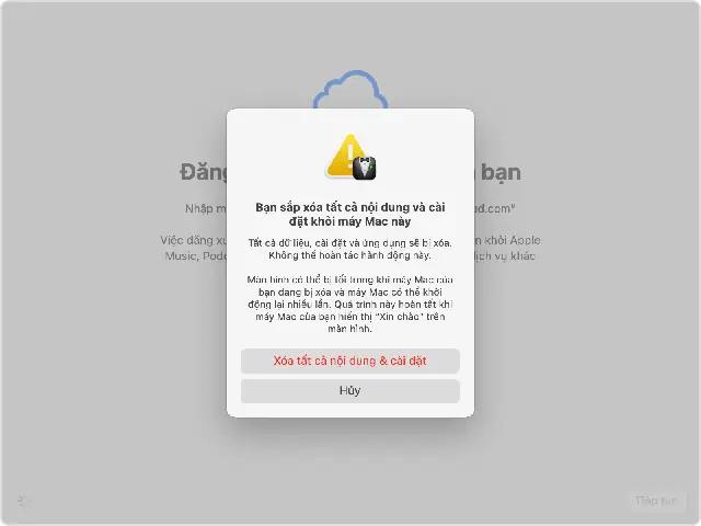 Xóa Và Đặt Lại Máy Mac Về Cài Đặt Gốc - Bộ Phận Hỗ Trợ Của Apple (vn)
