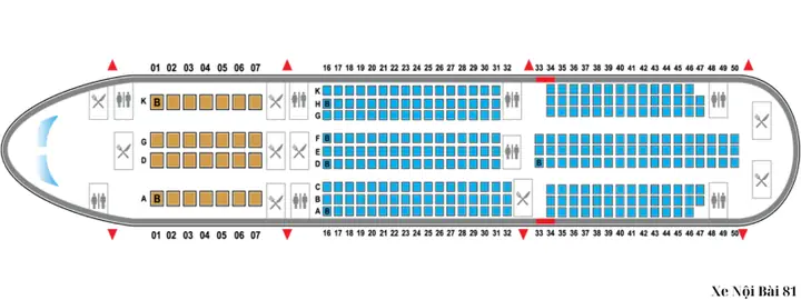 Số Ghế Trên Máy Bay Vietnam Airline: Sơ Đồ Chi Tiết Từ Xe Nội Bài 81 Số Ghế Trên Máy Bay Vietnam Airline: Sơ Đồ Chi Tiết Từ Xe Nội Bài 81