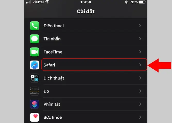 Xóa Bớt Dữ Liệu Và Cache Safari