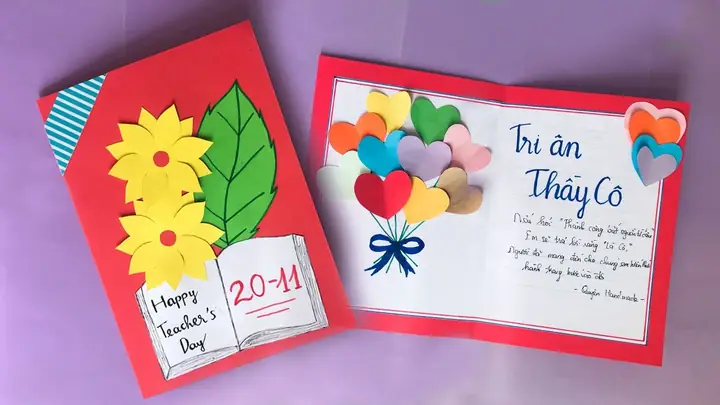 Cách Trang Trí Bên Trong Thiệp 20/11 Như Thế Nào?