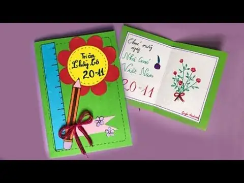 Cách Trang Trí Bên Trong Thiệp 20/11 Như Thế Nào?