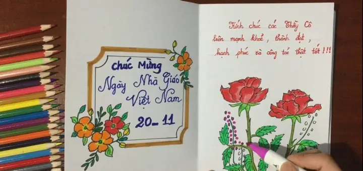 Cách Trang Trí Bên Trong Thiệp 20/11 Như Thế Nào?