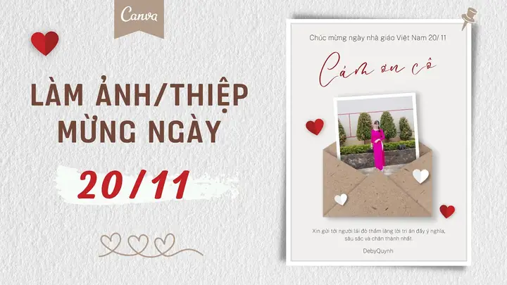 Cách Trang Trí Bên Trong Thiệp 20/11 Như Thế Nào?