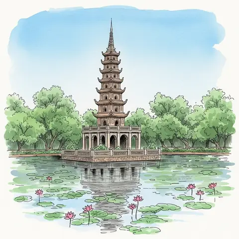 Tranh Vẽ Danh Lam Thắng Cảnh Đơn Giản Mà Ấn Tượng Nhất