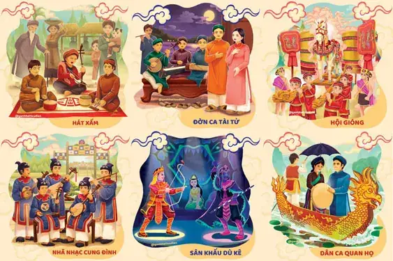 Tranh Quan Họ Như Một Món Quà Ý Nghĩa