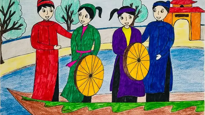 Tranh Quan Họ Trong Nghệ Thuật Hiện Đại