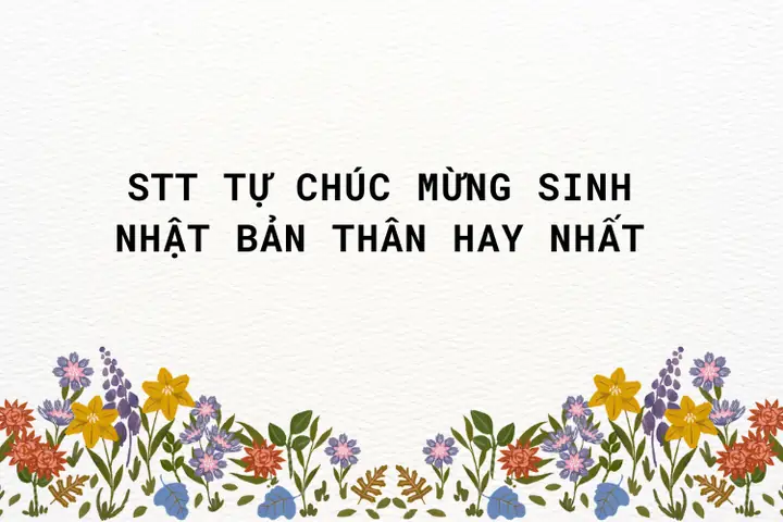 Stt Tự Chúc Mừng Sinh Nhật Bản Thân Hay Và Độc Đáo Nhất