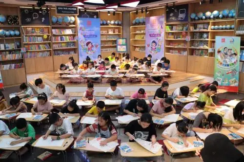 Thiếu Nhi Hà Nội Cùng Văn Phòng Phẩm Hồng Hà Vẽ Tranh “tương ...