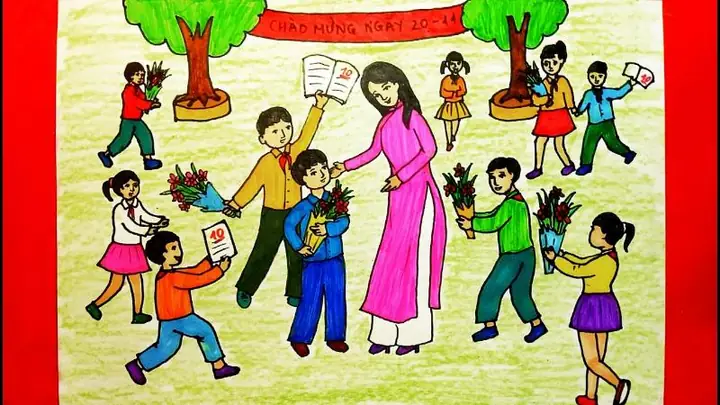 Các Mẫu Tranh Vẽ Tôn Sư Trọng Đạo Tiêu Biểu Các Mẫu Tranh Vẽ Tôn Sư Trọng Đạo Tiêu Biểu