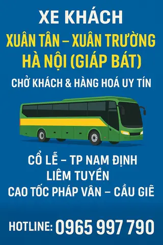 Xe Khách Xuân Tân – Xuân Trường Đi Hà Nội (giáp Bát) | Chở Khách & Hàng Hóa Uy Tín